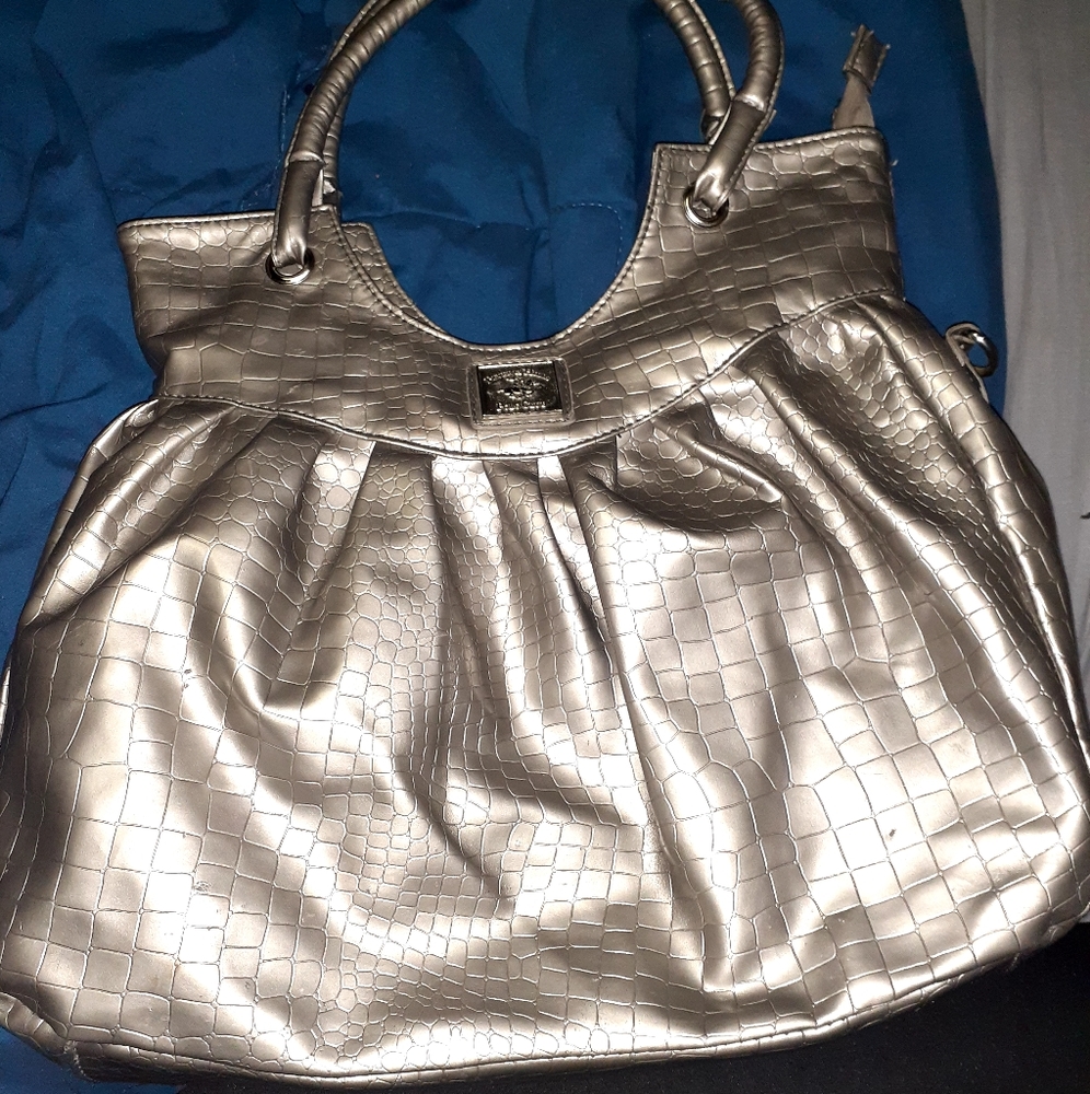 Beverly Hills polo club faux snake skin purse